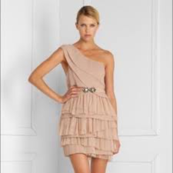 One Strap Tiered Tulle Dress